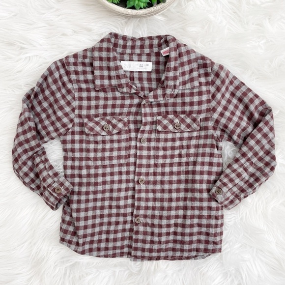Zara Kids Boys Toddlers Bundle (3) Long Sleeves Button Down Shirt. - Picture 7 of 9